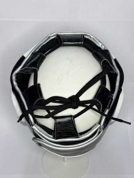 Шлем боксерский полная защита  Arcada черный/белый