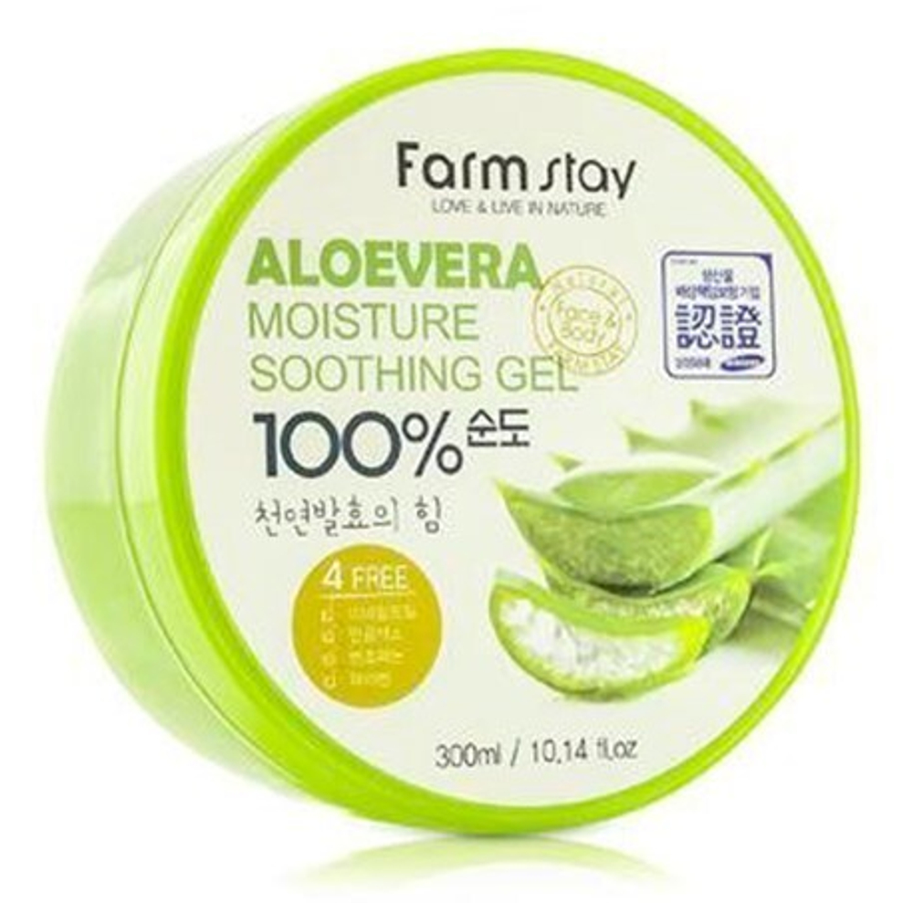 "FARMSTAY" Многофункциональный смягчающий гель с экстрактом алое вера 300мл