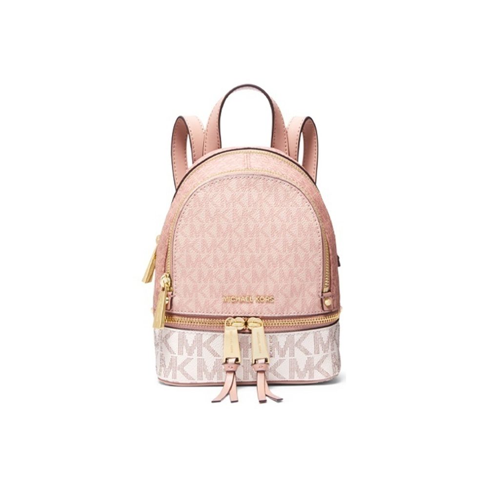 Michael Kors Rhea Mini Color-Block Logo Backpack