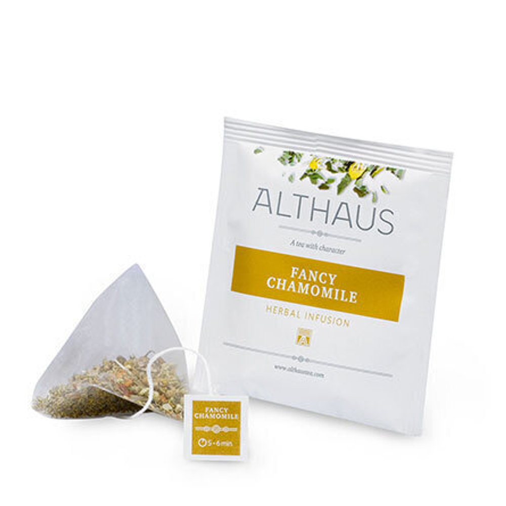 Чайный напиток травяной Althaus Fancy Chamomile Pyra Pack в пирамидках, 15 шт