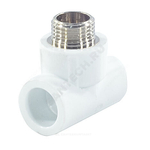 Тройник PP-R комбинированный белый Дн 32х3/4" НР PRO VALFEX 10128132-PRO