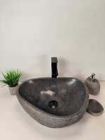 Раковина из речного камня RS-66003 47х36х15 из натурального камня