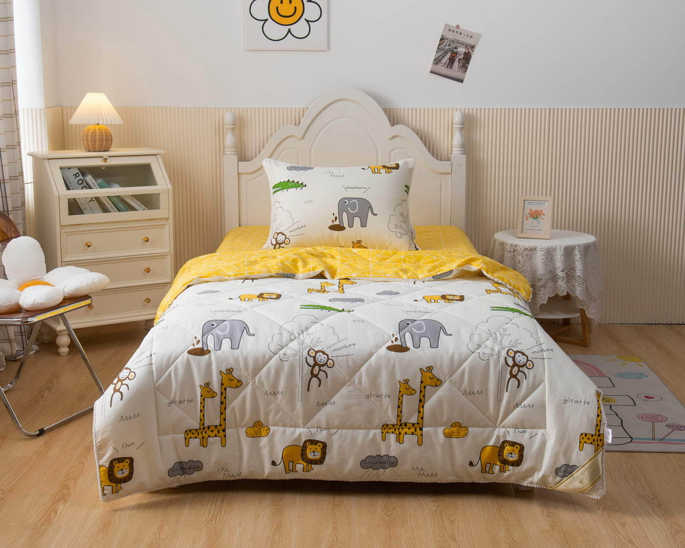 Детское постельное белье 1.5 спальное Sofi De MarkO Africa желтое