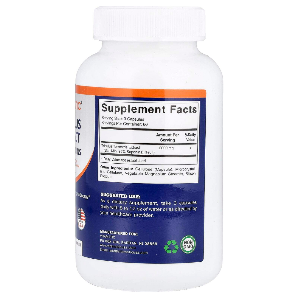 Vitamatic, экстракт якорцев, 180 растительных капсул (666 мг в 1 капсуле)