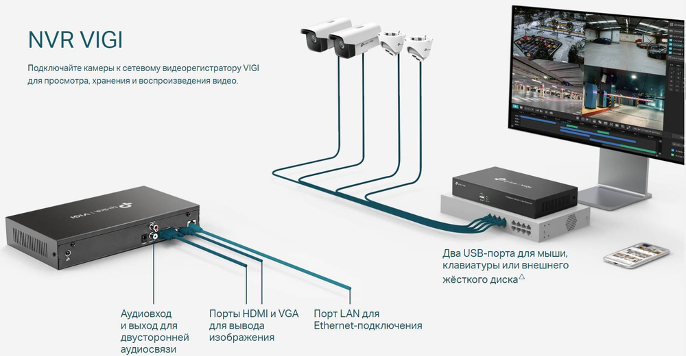 IP-видеорегистратор TP-Link VIGI NVR1008H