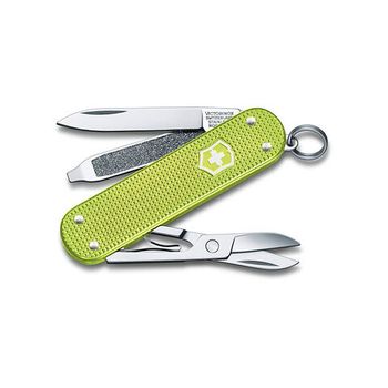 Нож-брелок Victorinox Classic SD Alox Colors "Lime Twist" 58 мм 5 функций (0.6221.241G)