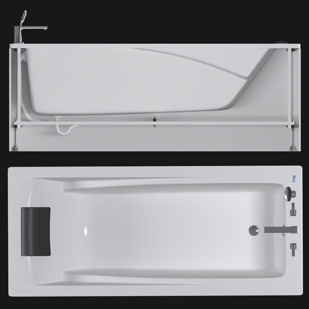 Акриловая ванна Roca Hall (Рока Халл) 170х75, ZRU9302768