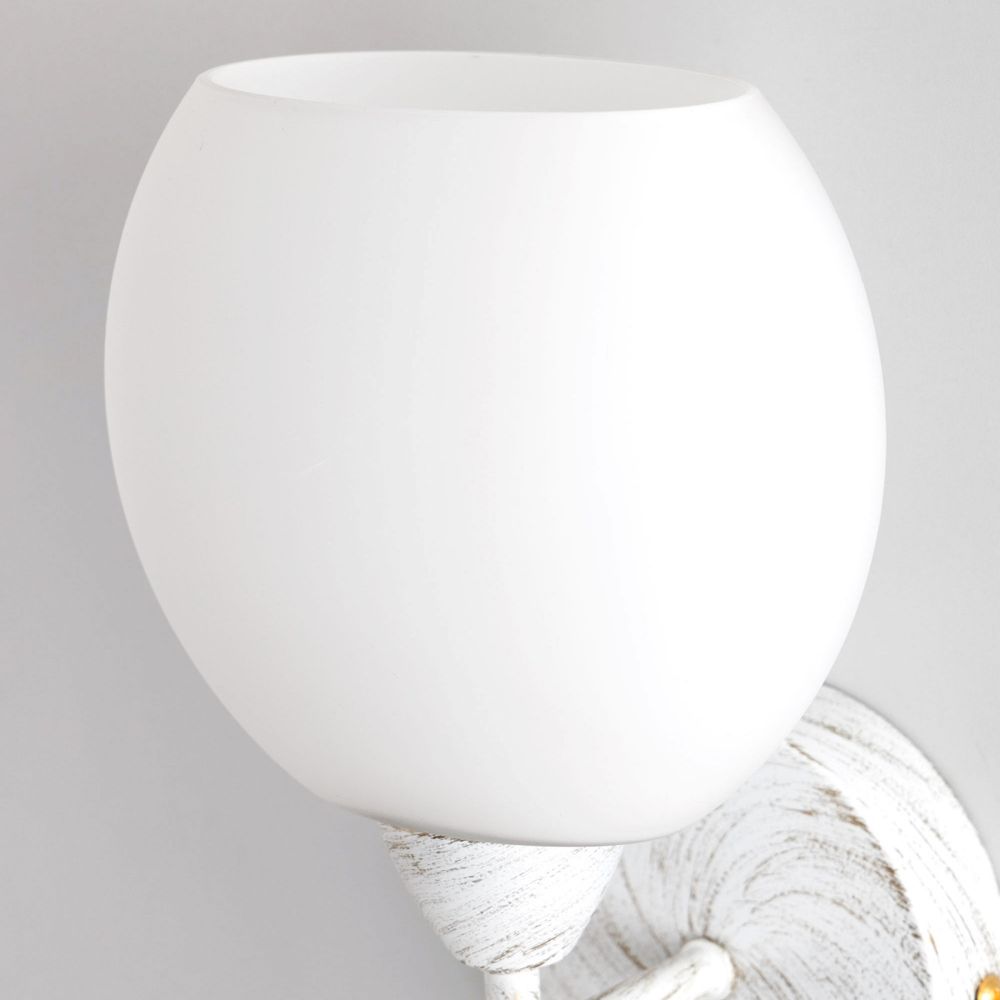 Citilux Флорида CL148310 Бра с выключателем Белое с патиной