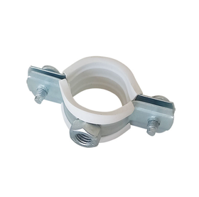 Хомут оцинк. с белым резин.уплотн. 20-24мм (1/2") с гайкой М8 TeRma 24211