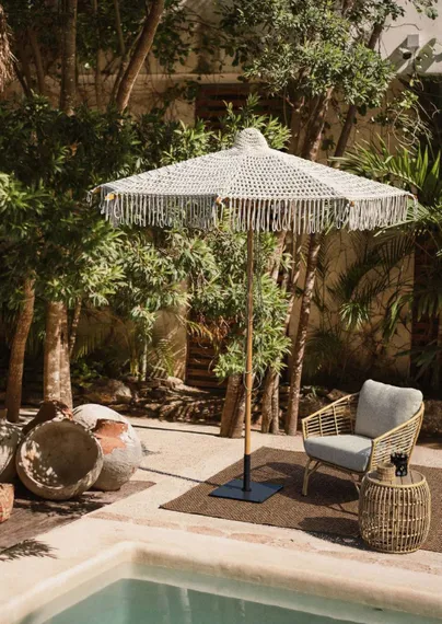 Зонт садовый плетеный Boho Macrame Ø250 см