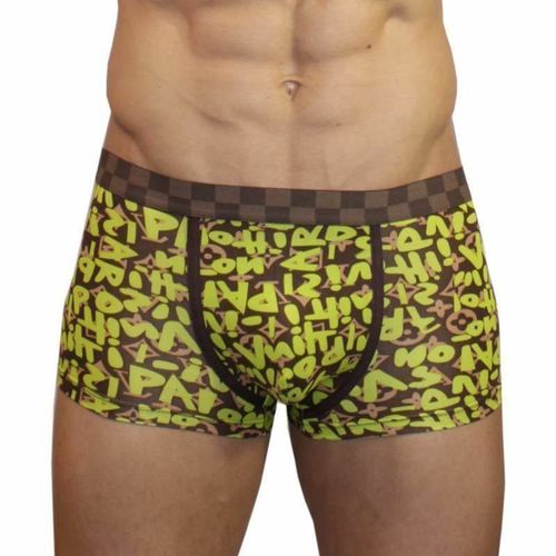 Мужские трусы хипсы салатовые Louis Vuitton