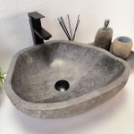 Раковина из речного камня RS-63558 (45*40*15) 0122