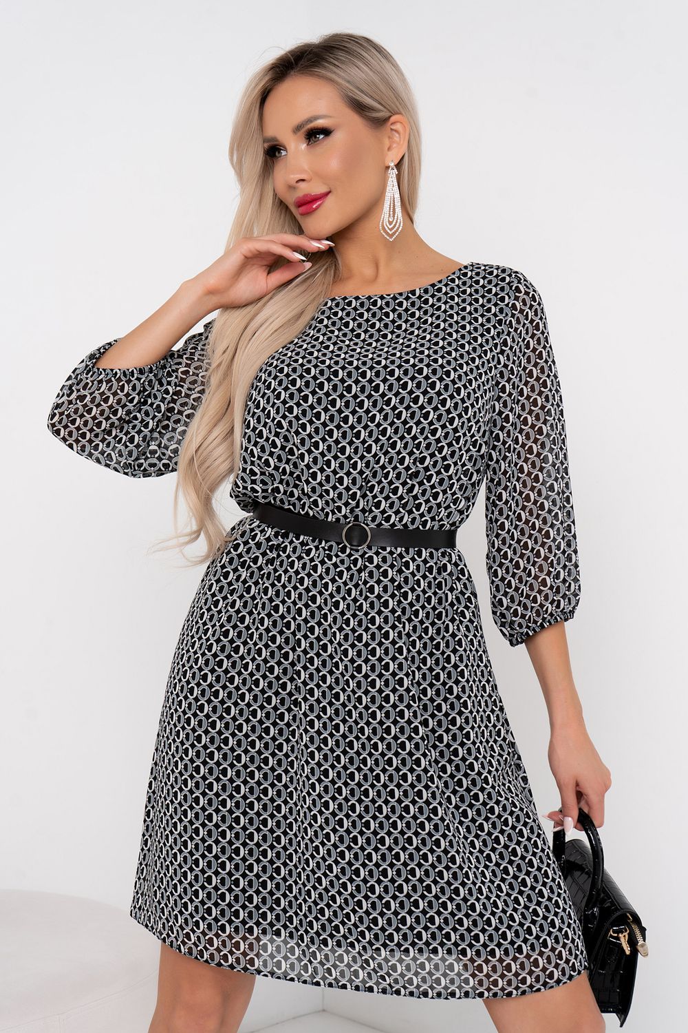 Платье Кэйти (серый) Р11-1176/3 Nikol (Акция)