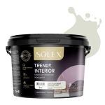 SOLEX Краска интерьерная моющаяся TRENDY INTERIOR цв.Фисташковый 3кг (Pantone 12-5201) (ИжСинтез)