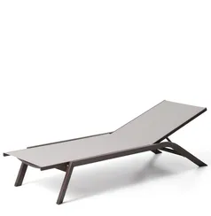 Шезлонг Capraia из бежевого алюминия