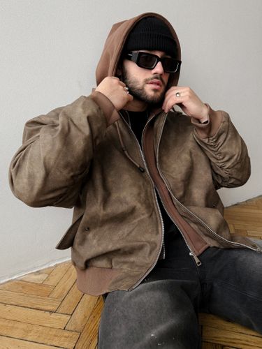 Куртка бомбер мужская утепленная