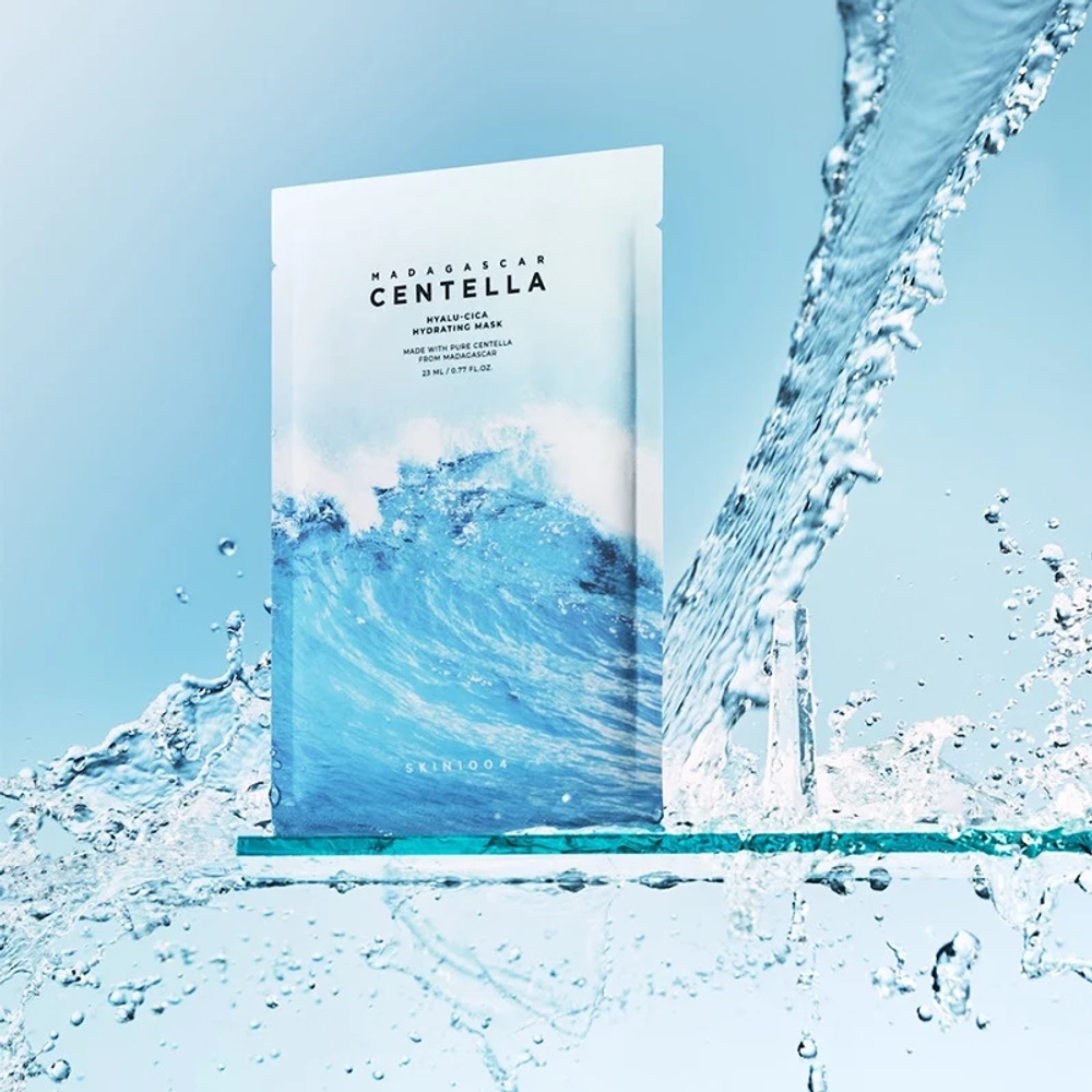 Skin1004 Madagascar Centella Hyalu-Cica Hydrating Mask тканевая маска с гиалуроновой кислотой и центеллой