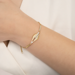 Браслет из лимонного золота c натуральным топазом white Артикул: 05-0742-00-201-1121