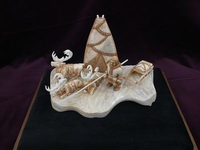 "Чум, стойбище", скульптурная композиция, сувенир