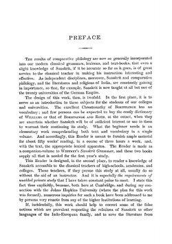 A Sanskrit reader. With vocabulary and notes | Charles Rockwell Lanman