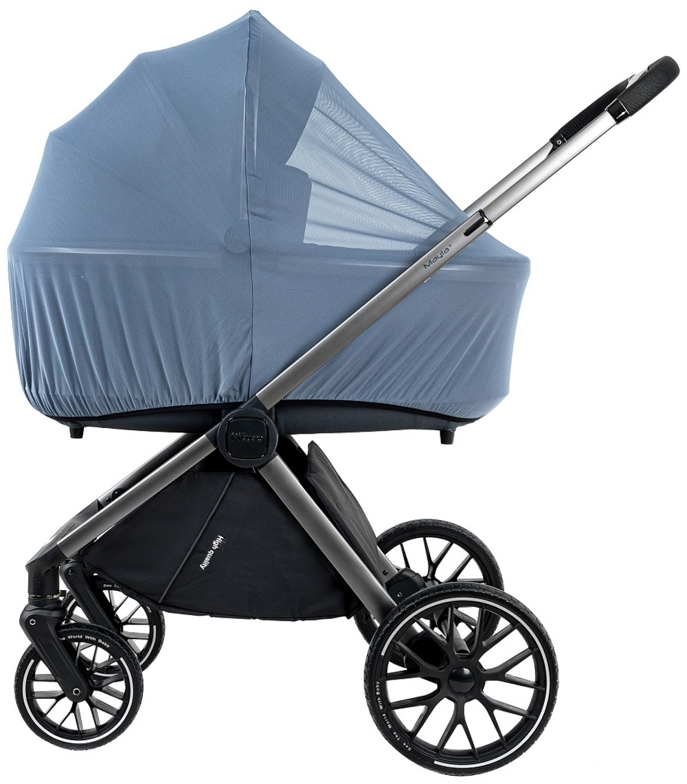 Детская коляска Pituso Mayla Plus 3 в 1 с автокреслом Santiso Pro Black Graphite