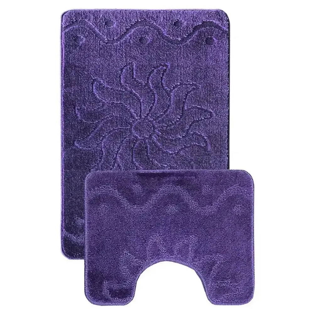 Комплект из 2 ковриков L'CADESI Marathon, 50(U 50х40), Кибела, лиловый, Турция