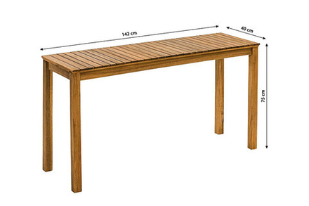 Стол из акации Joygarden КАРО для балкона, коричневый