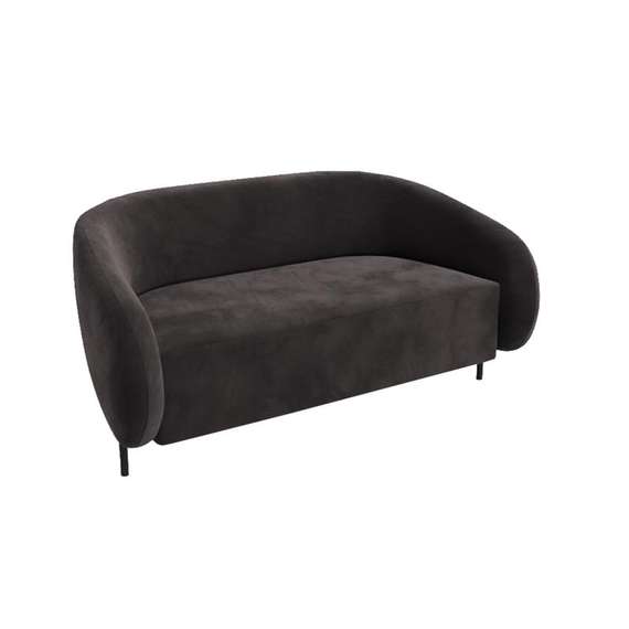 Белт Диван двухместный BLT-2 Velvet Lux 99/Металл Черный 1560*850*730