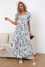 Платье Магия лета (полынь/белый) Р11-867/36 Nikol