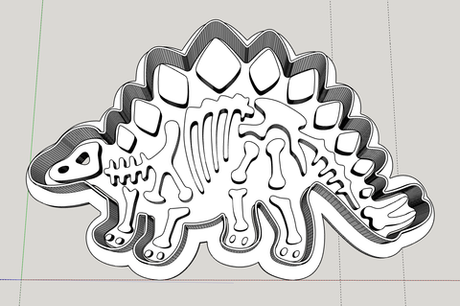 Штамп Динозавр №1