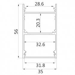 Накладной светильник 6063 LINE 3556 0412609