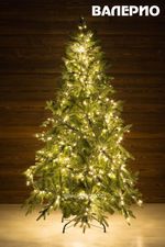 Елка с гирляндой «Валерио» (Литая+пвх) от 1.2 до 2.4 м