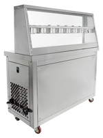 Фризер для жареного мороженого Foodatlas KCB-2Y (контейнеры, стол для топпингов, система контроля температуры)