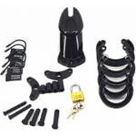 Насадка пояс верности мужская с замочком Blocker черный