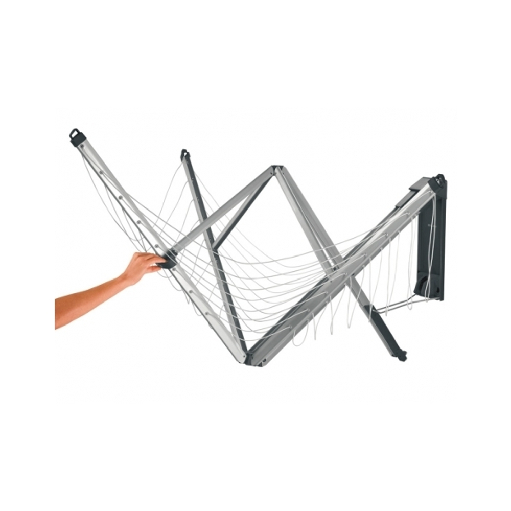 Сушилка для белья Brabantia Wallfix серебристая установка