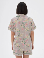 [m]Пижама жен. б/в шорты+рубашка к/р 2338