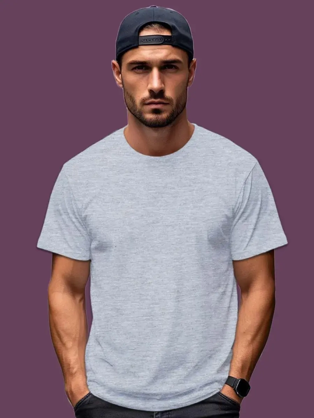 Футболка Взрослая.Премиум однотонная.1 шт