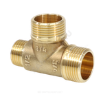 Тройник латунь переходной Ду 15х20х20 (1/2"х3/4"х3/4") НР/НР/НР VALFEX VF.131.L.034