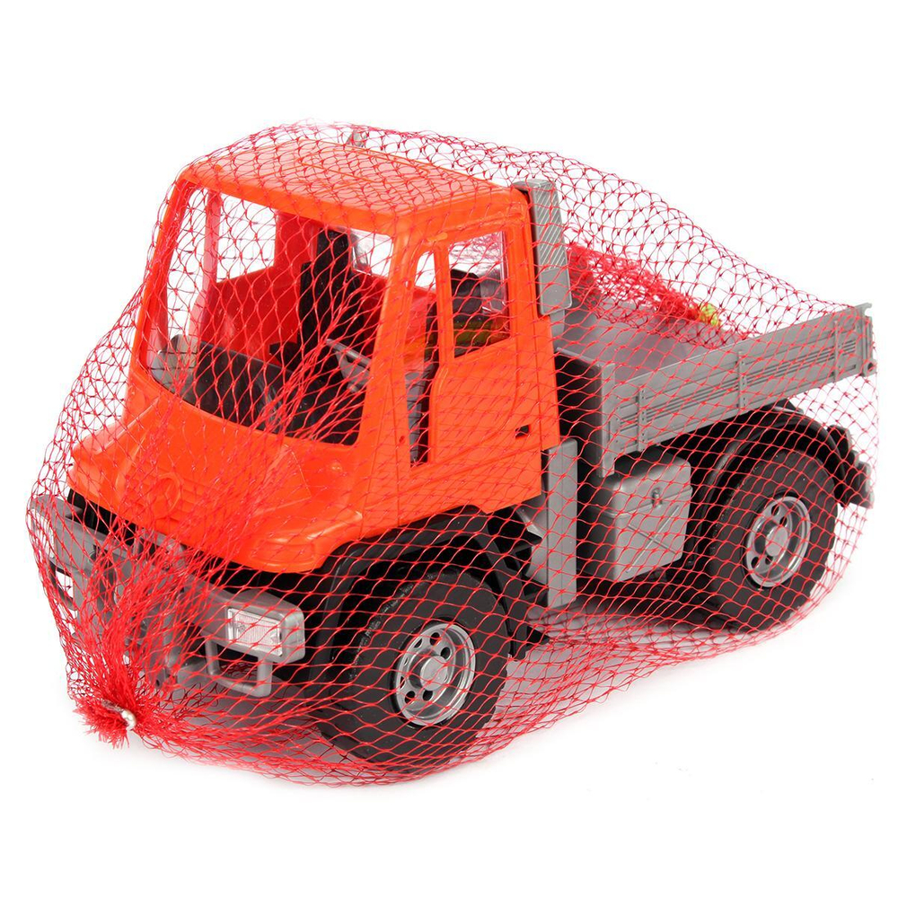 Самосвал бортовой Мерседес "Unimog U 500" люкс 17,5см. оранж. сет. (Лена)
