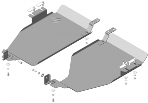 Защита Топл. бака. 3 мм, Сталь. для Volkswagen Tiguan 2007-2011, Volkswagen Tiguan 2011-2016 MOTODOR.12721