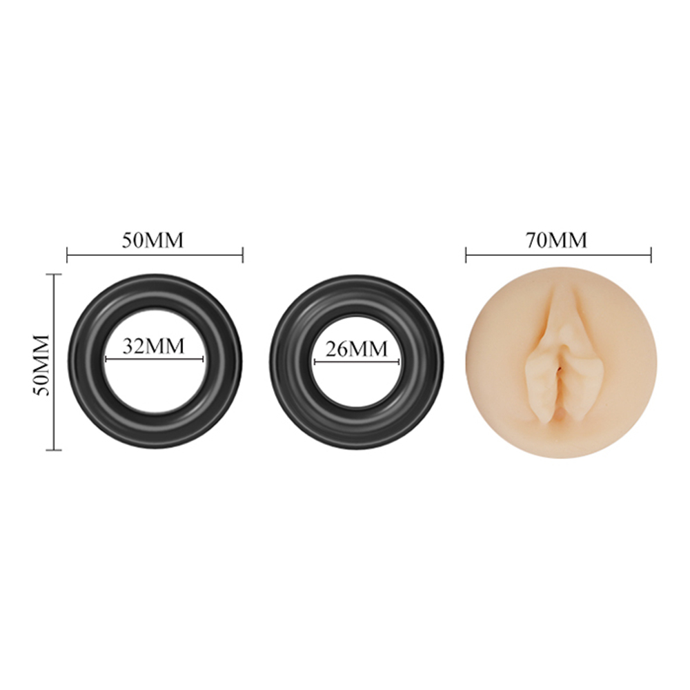 Вакуумная помпа 20см с насадками Pretty Love Penis Pump Alexander BM-010067APL