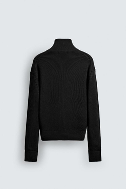 ZARA КАРДИГАН ПЛАТОЧНОЙ ВЯЗКИ — LIMITED EDITION, ЧЕРНЫЙ