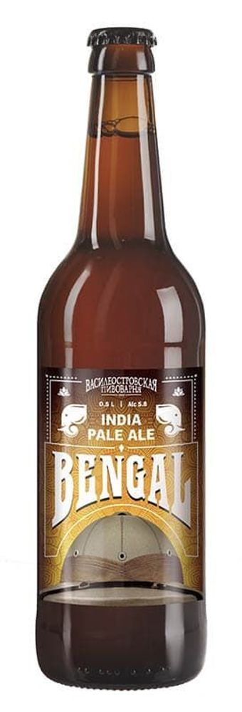 Василеостровское Bengal IPA 0.5 л. - стекло(12 шт.)