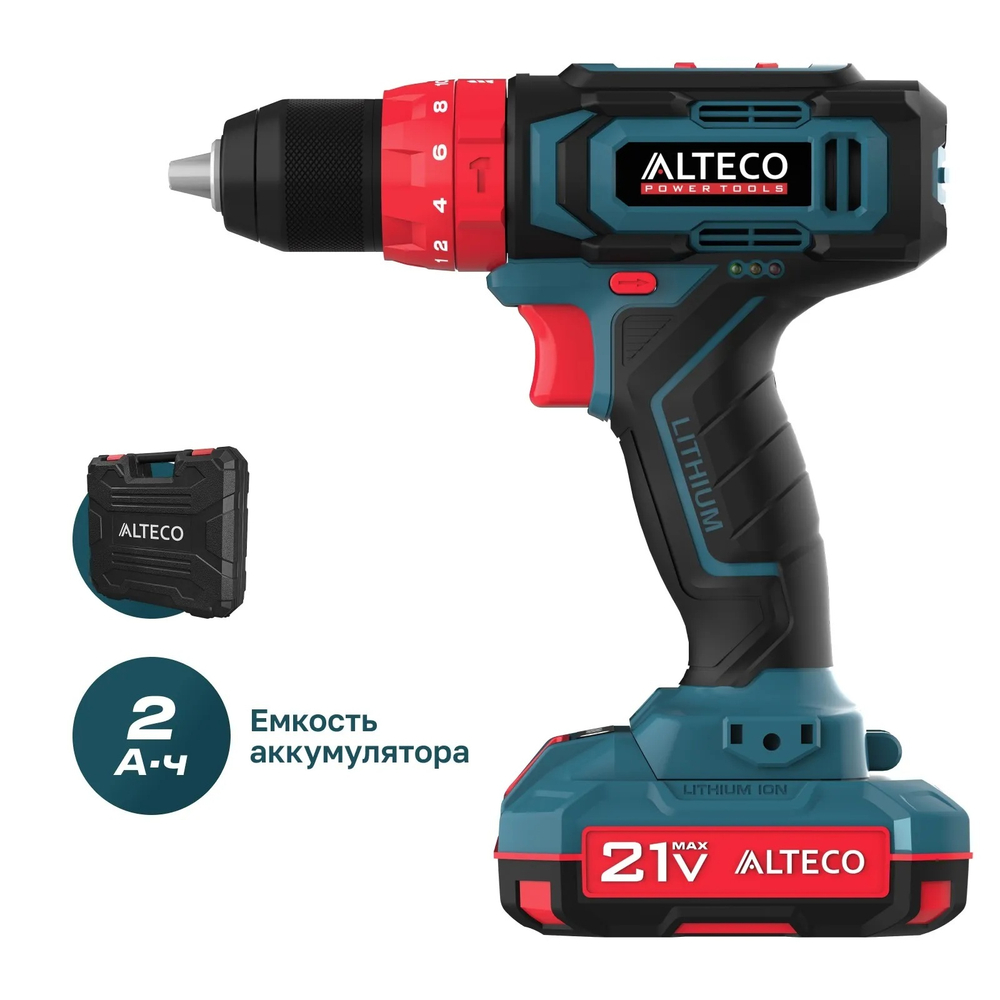 Аккумуляторная ударная дрель-шуруповерт ALTECO CID 21-35