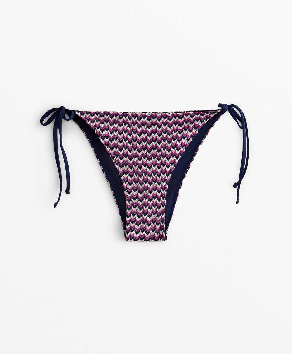 OYSHO Трусы-бикини средней посадки, связанные крючком, фуксия