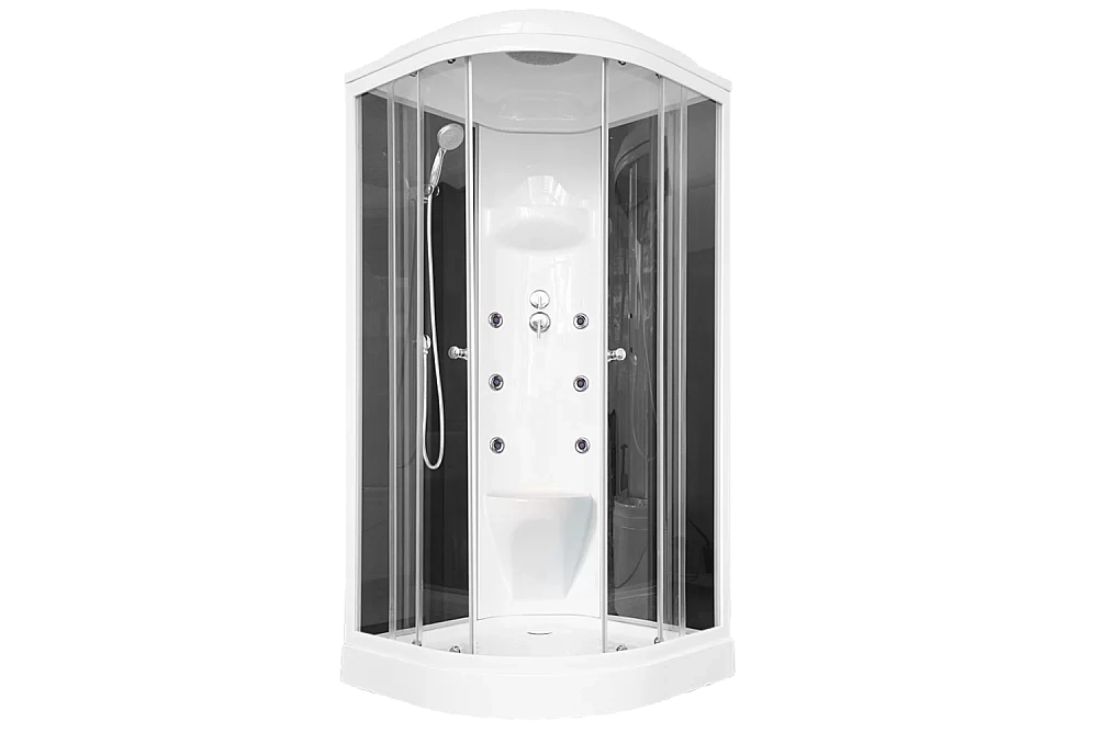 Душевая кабина Royal Bath RB90HK7-BT 90x90 профиль белый/стекло прозрачное
