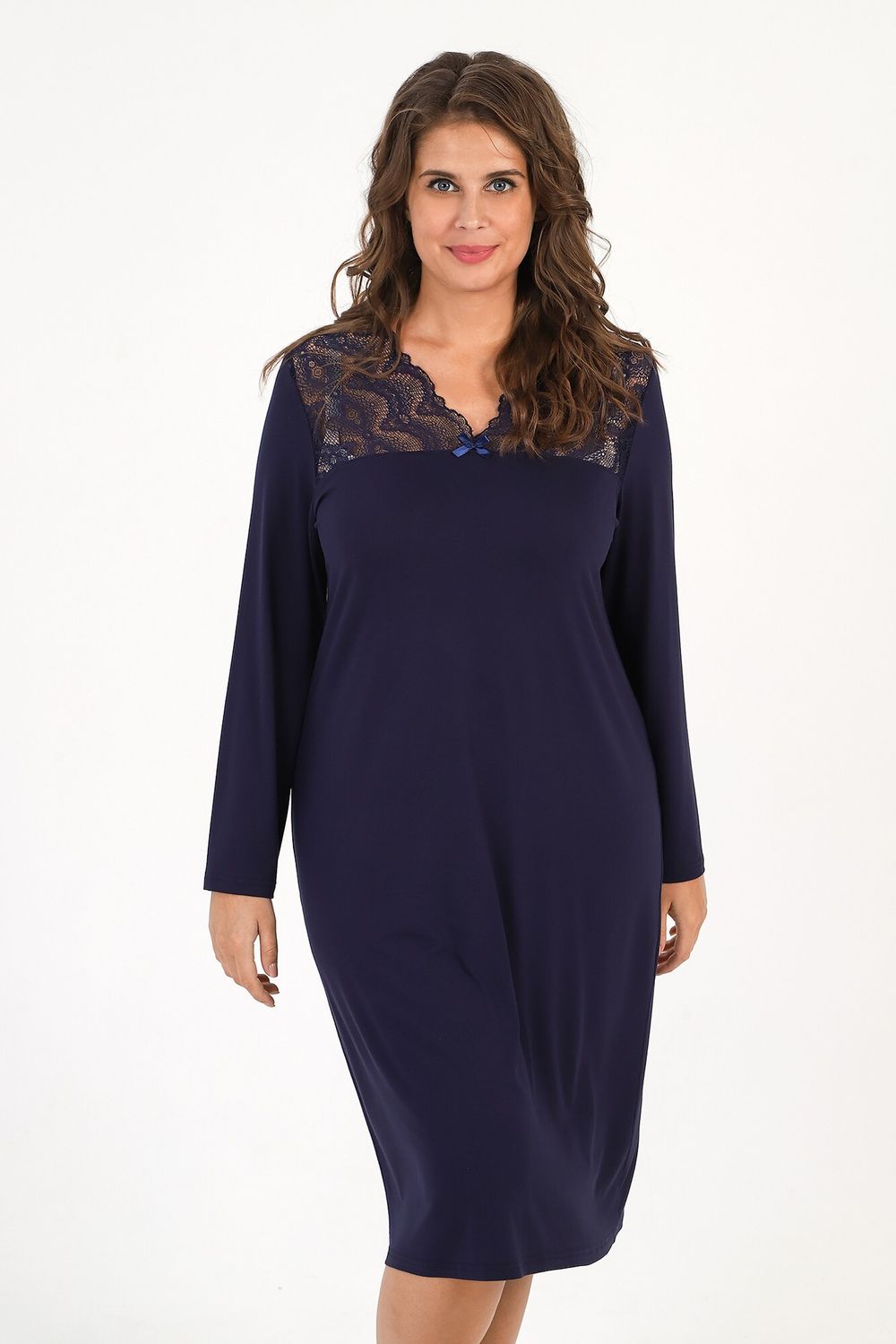 Ночная сорочка Миндаль-1 Виотекс ТЁМНО-СИНИЙ