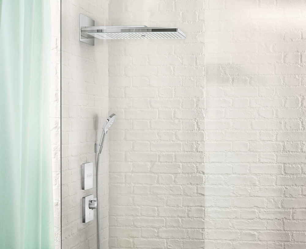 Смеситель для душа Hansgrohe ShowerSelect 15735400 с термостатом белый хром