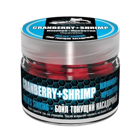 Бойлы насад. тон. Sonik Baits 14мм CRENBERRY-SHRIMP 90мл