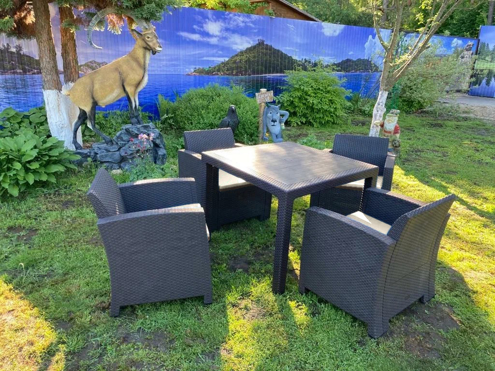 Комплект мебели под искусственный ротанг для отдыха Калифорния «California 4+1»